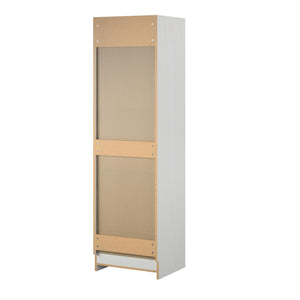 Novogratz Her Majesty Wardrobe Storage Cabinet with Shelves - White