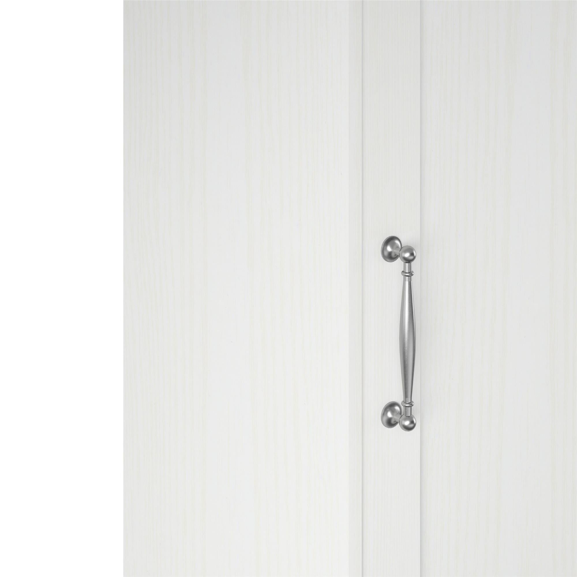 Novogratz Her Majesty Wardrobe Storage Cabinet with Shelves - White