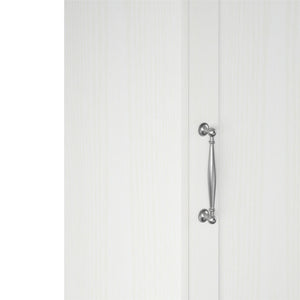 Novogratz Her Majesty Wardrobe Storage Cabinet with Shelves - White