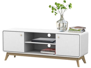 Ren Home Leva Media Console TV Stand - White
