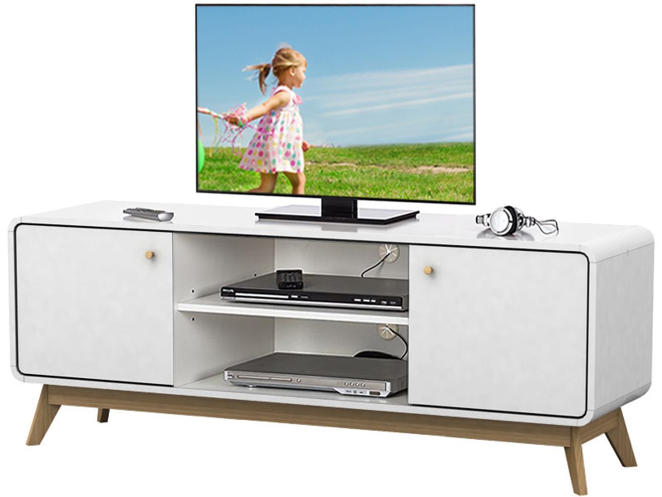Ren Home Leva Media Console TV Stand - White