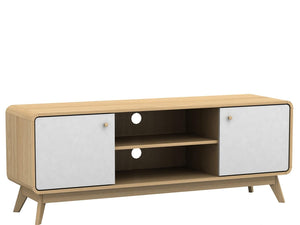 Ren Home Leva Media Console TV Stand - Oak