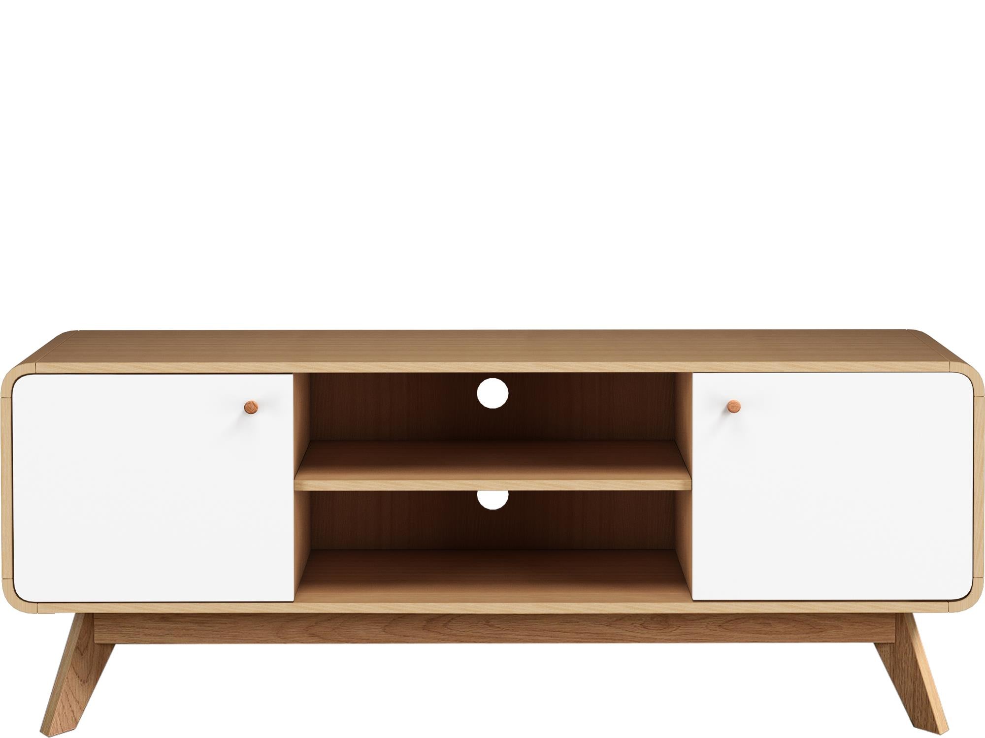 Ren Home Leva Media Console TV Stand - Oak