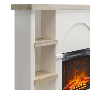Mr. Kate Winston Fireplace Mantel with Built-in Bookshelves  - Plaster
