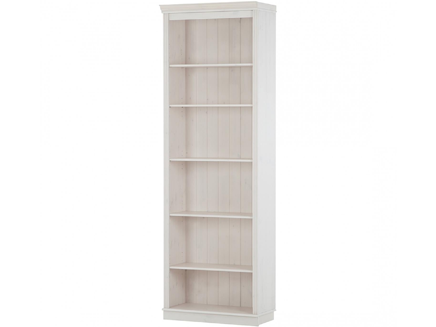 Ren Home Anita Bookcase 6 Open Shelves - White Lacquer