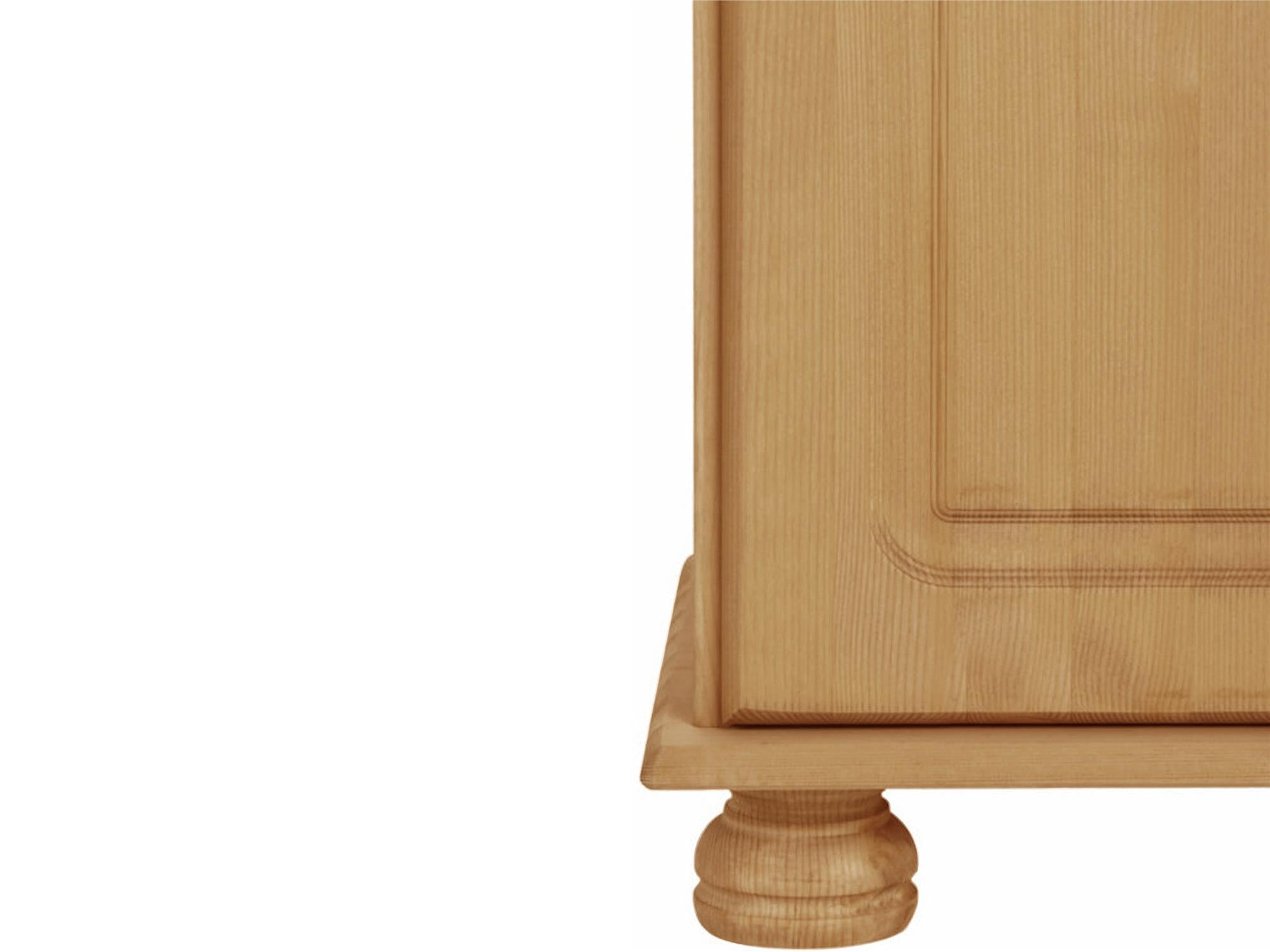 RealRooms Chester Sideboard with 3 Doors - Brown