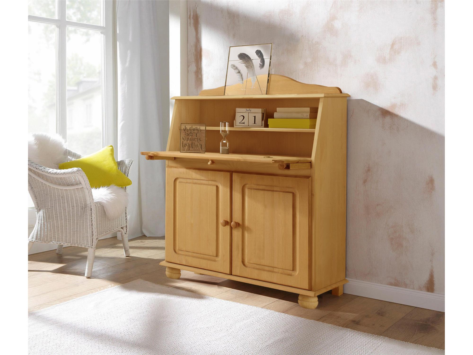 RealRooms Chester Fold-out Desk - Brown