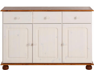 RealRooms Chester Sideboard with 3 Doors - Honey