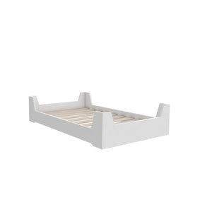 Little Seeds Alessi Toddler Montessori Flip Bed, White - White