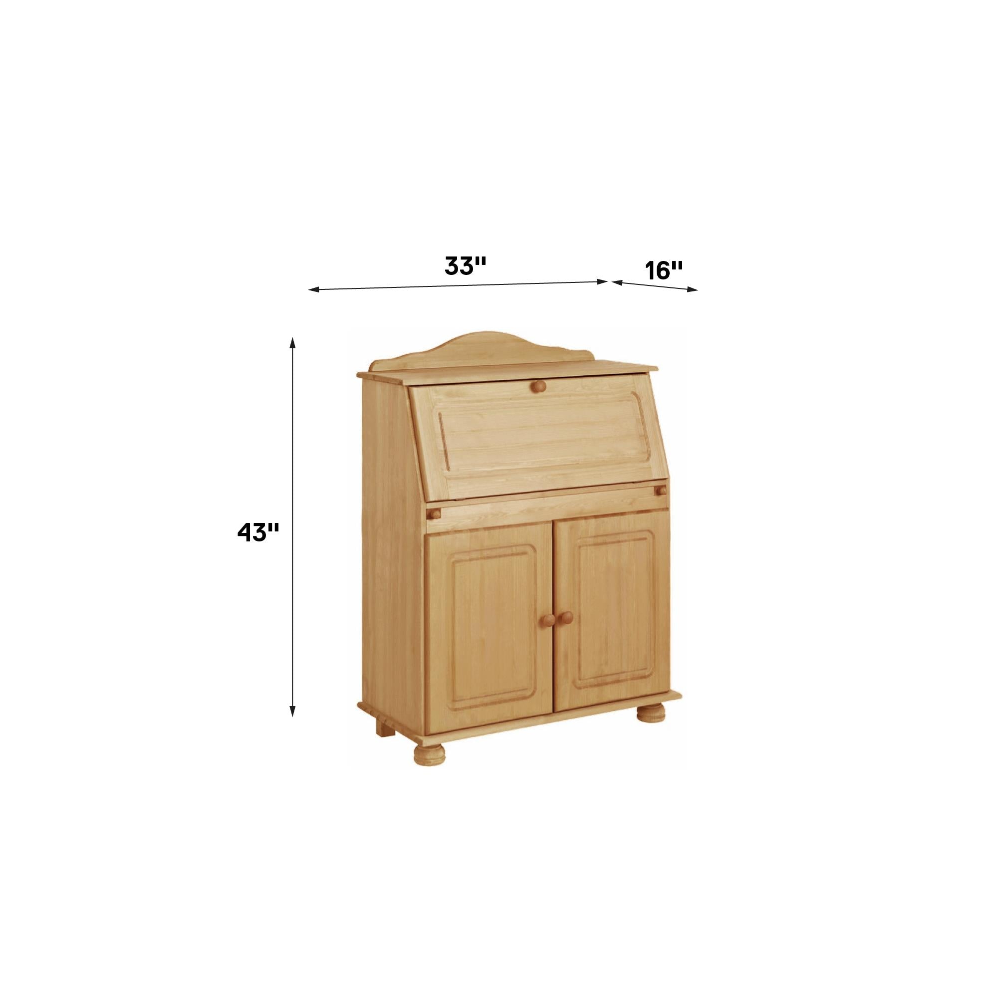 RealRooms Chester Fold-out Desk - Brown