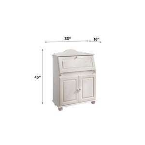 RealRooms Chester Fold-out Desk - White