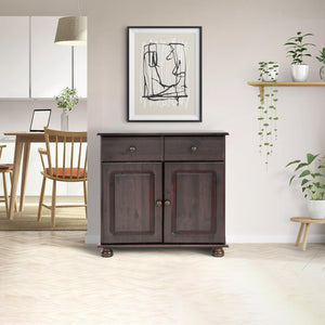 RealRooms Chester Sideboard with 2 Doors - Rich Brown