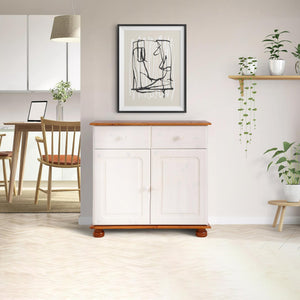 RealRooms Chester Sideboard with 2 Doors - Honey