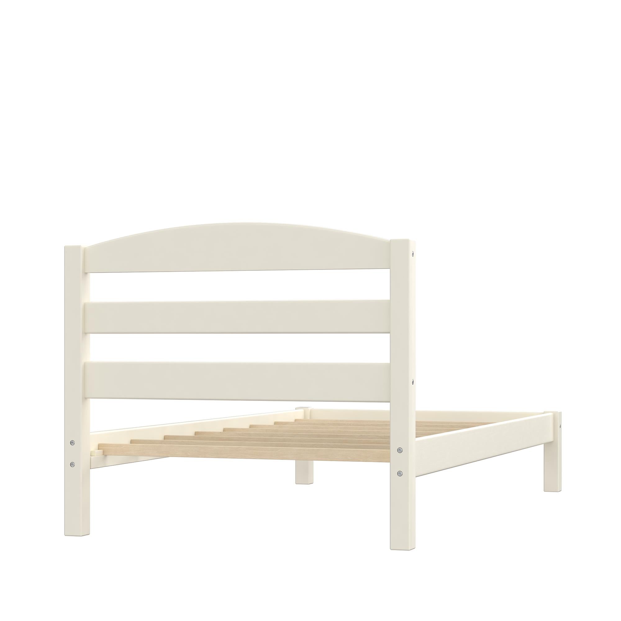DHP Braylon Twin Size Bed Frame - White - Twin