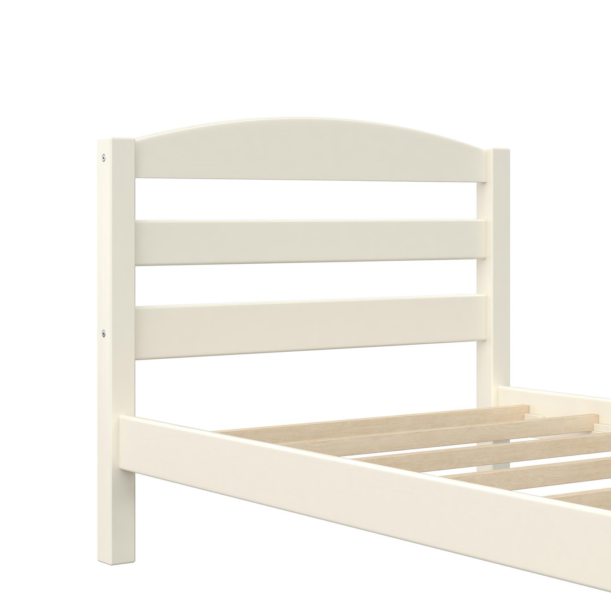 DHP Braylon Twin Size Bed Frame - White - Twin
