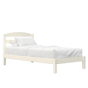 DHP Braylon Twin Size Bed Frame - White - Twin