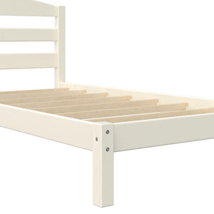 DHP Braylon Twin Size Bed Frame - White - Twin