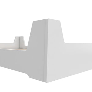 Little Seeds Alessi Toddler Montessori Flip Bed, White - White