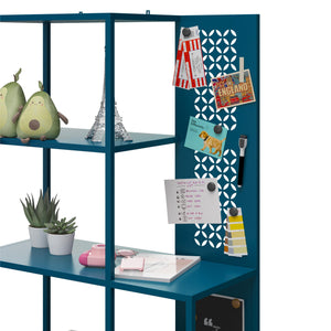 Mr. Kate Annie Metal Bookcase - Deep Ocean Blue