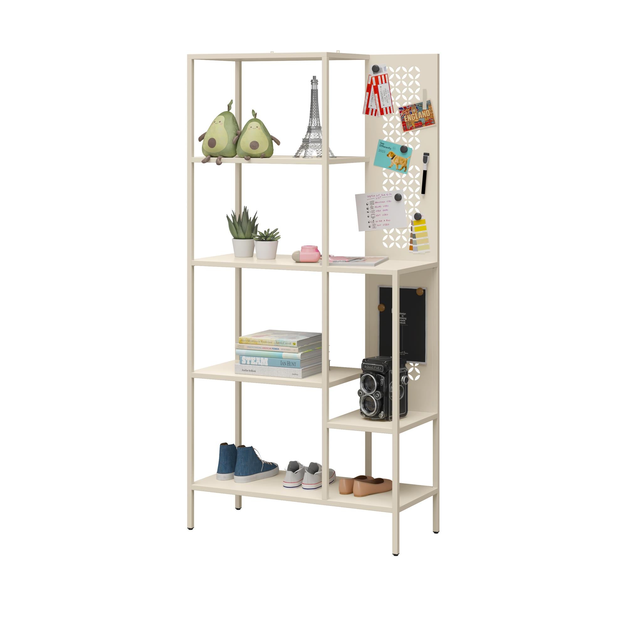 Mr. Kate Annie Metal Bookcase - Parchment