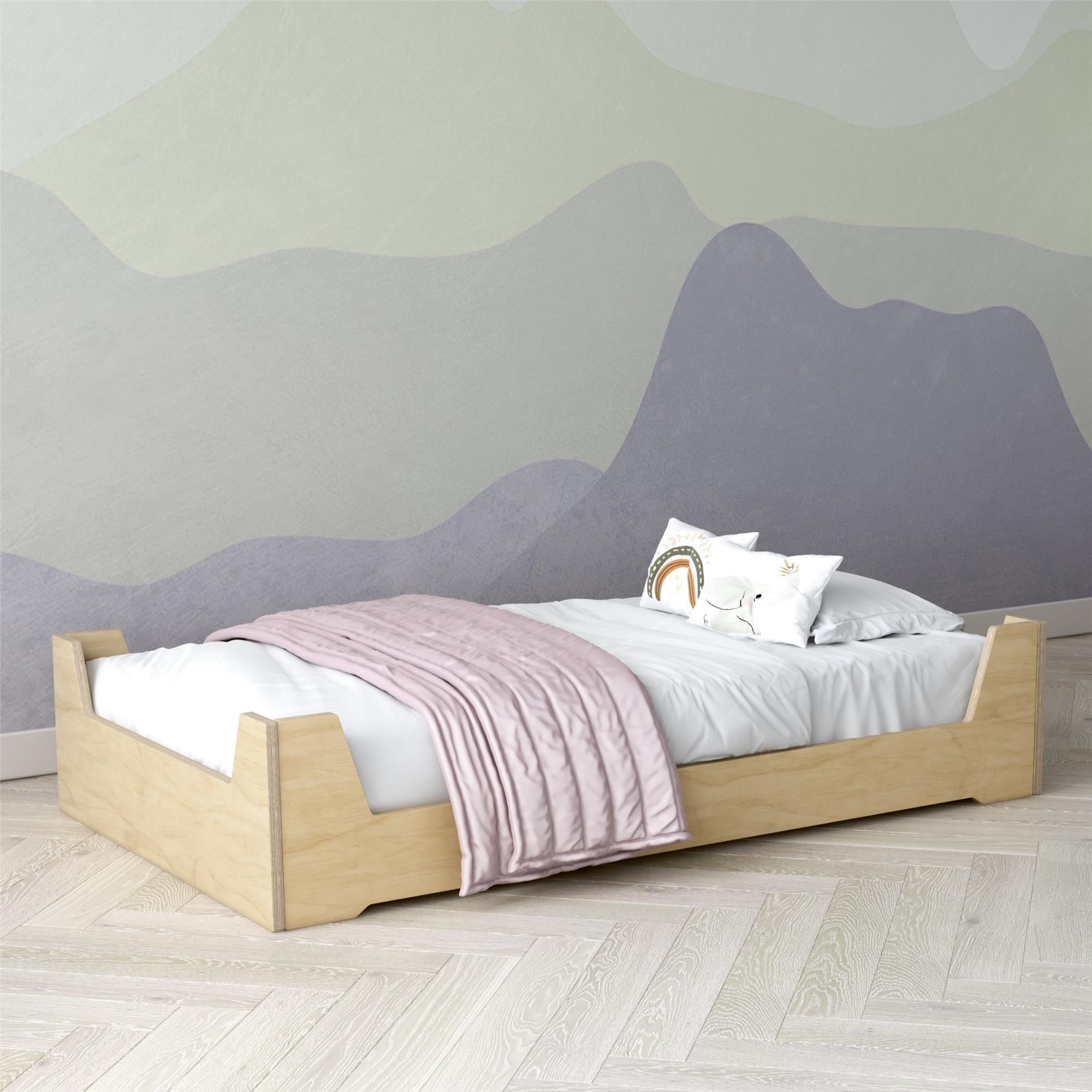 Little Seeds Alessi Toddler Montessori Flip Bed, Natural - Natural