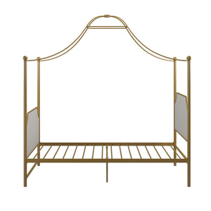 Max & Finn Clementine Canopy Bed - Gold - Twin