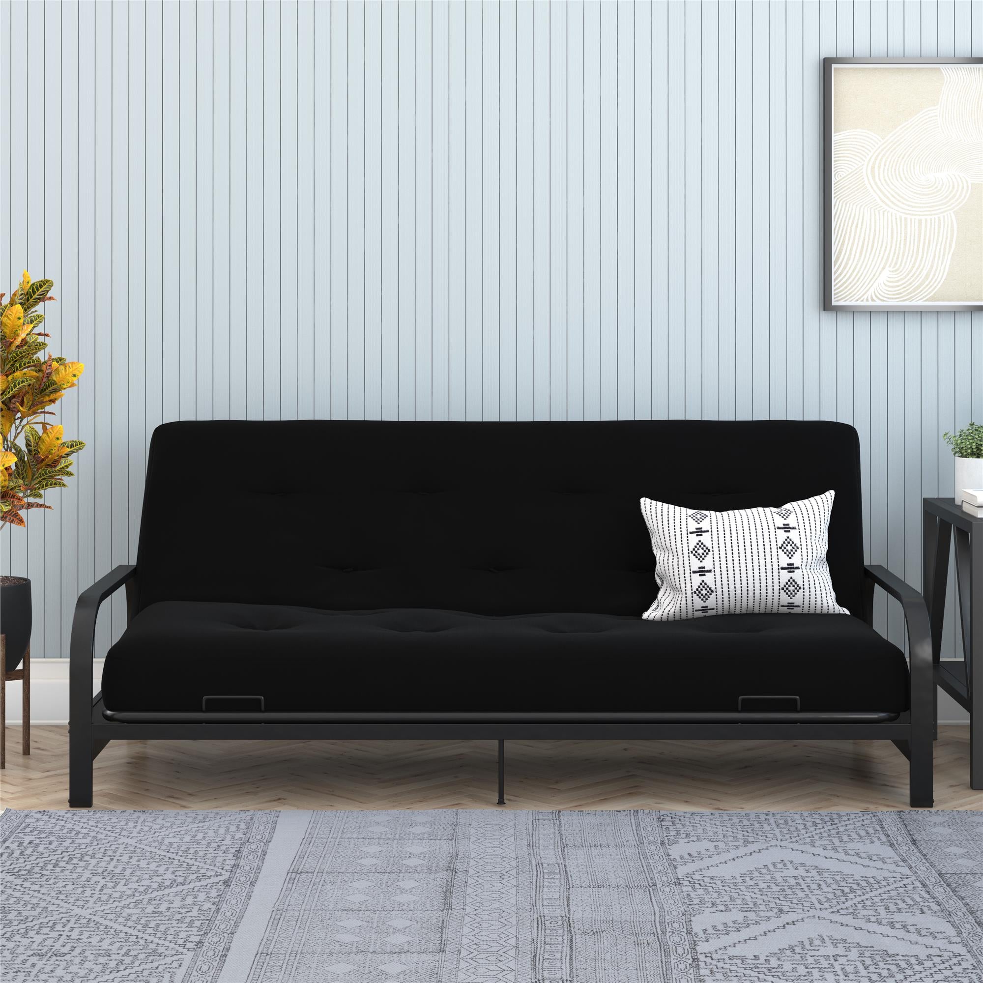 DHP Trule 8" Pocket Spring Futon Mattress - Black - Full