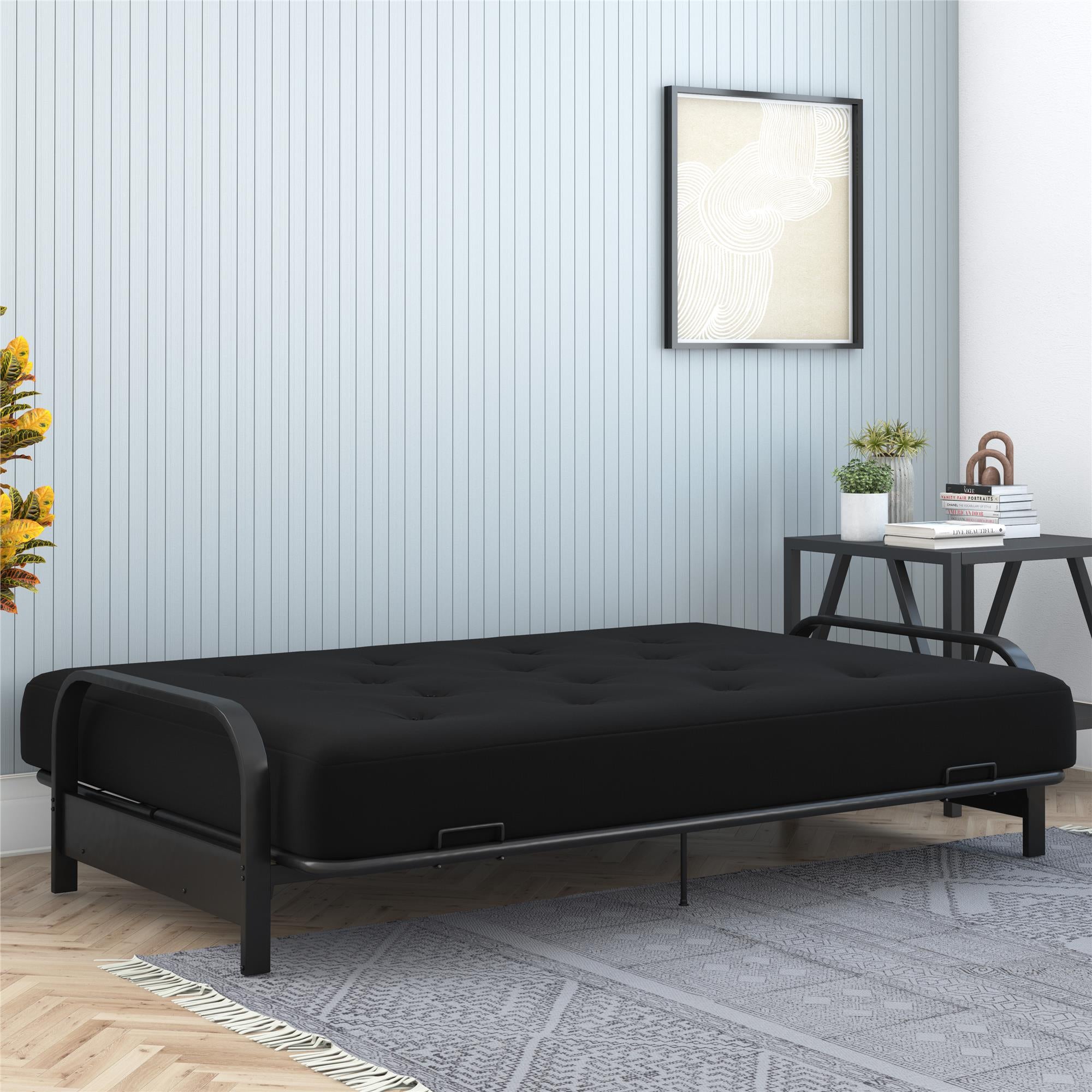 DHP Trule 8" Pocket Spring Futon Mattress - Black - Full