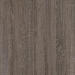 Ameriwood Home Haven Retro Computer Desk with Riser - Distressed Gray Oak