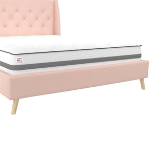 Novogratz Her Majesty Upholstered Bed - Pink - Full