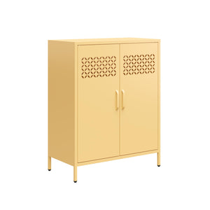 Mr. Kate Annie Short Metal 2 Door Cabinet - Yellow
