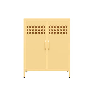 Mr. Kate Annie Short Metal 2 Door Cabinet - Yellow