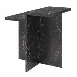 CosmoLiving Brielle Accent Table - Black Marble
