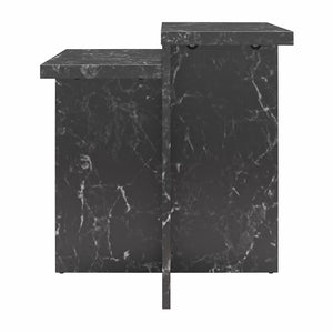 CosmoLiving Brielle Accent Table - Black Marble