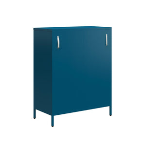 Mr. Kate Annie Short Metal 2 Door Cabinet - Deep Ocean Blue