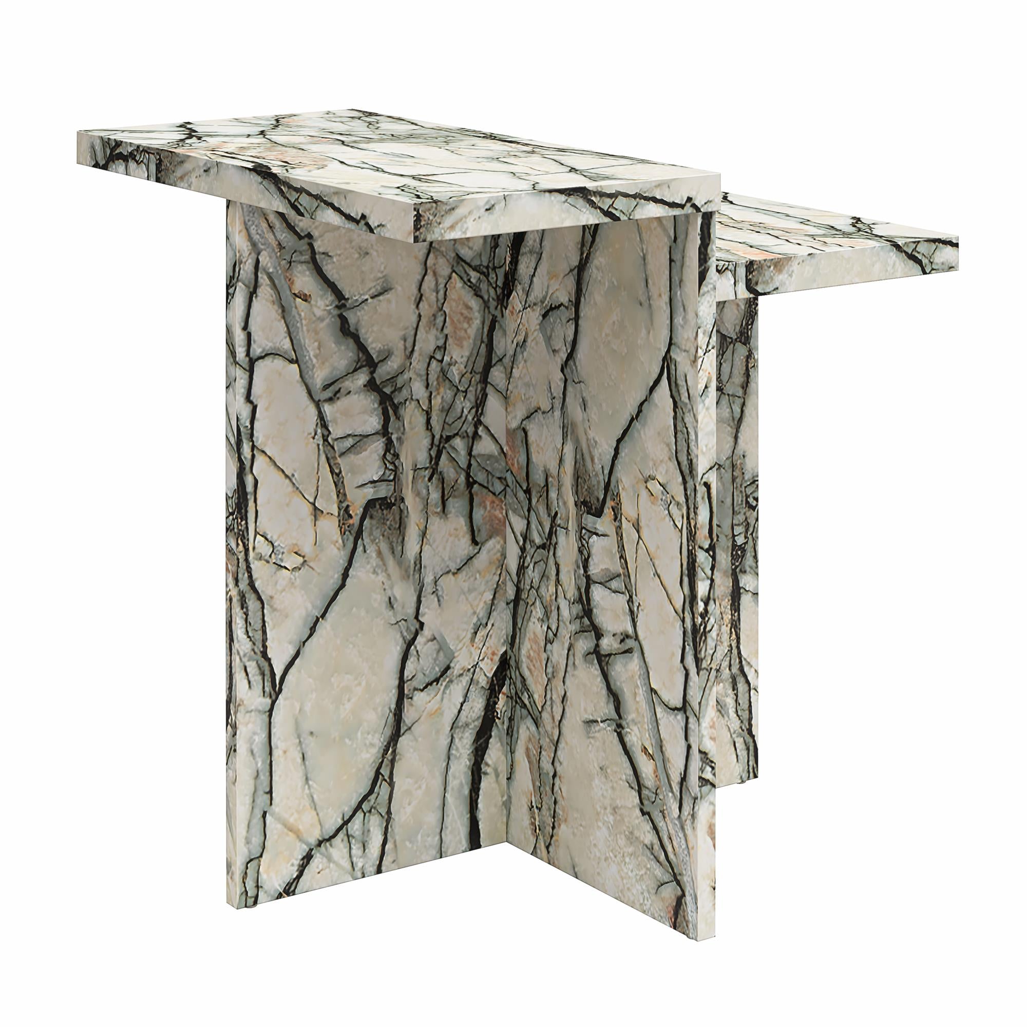 CosmoLiving Brielle Accent Table - Onyx Marble