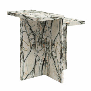 CosmoLiving Brielle Accent Table - Onyx Marble
