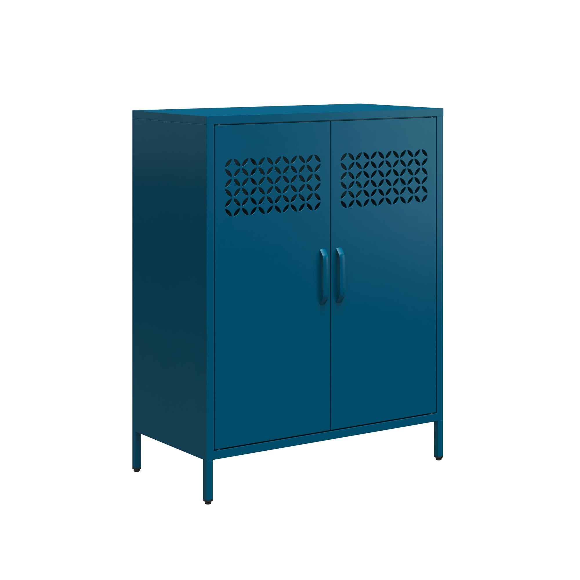 Mr. Kate Annie Short Metal 2 Door Cabinet - Deep Ocean Blue