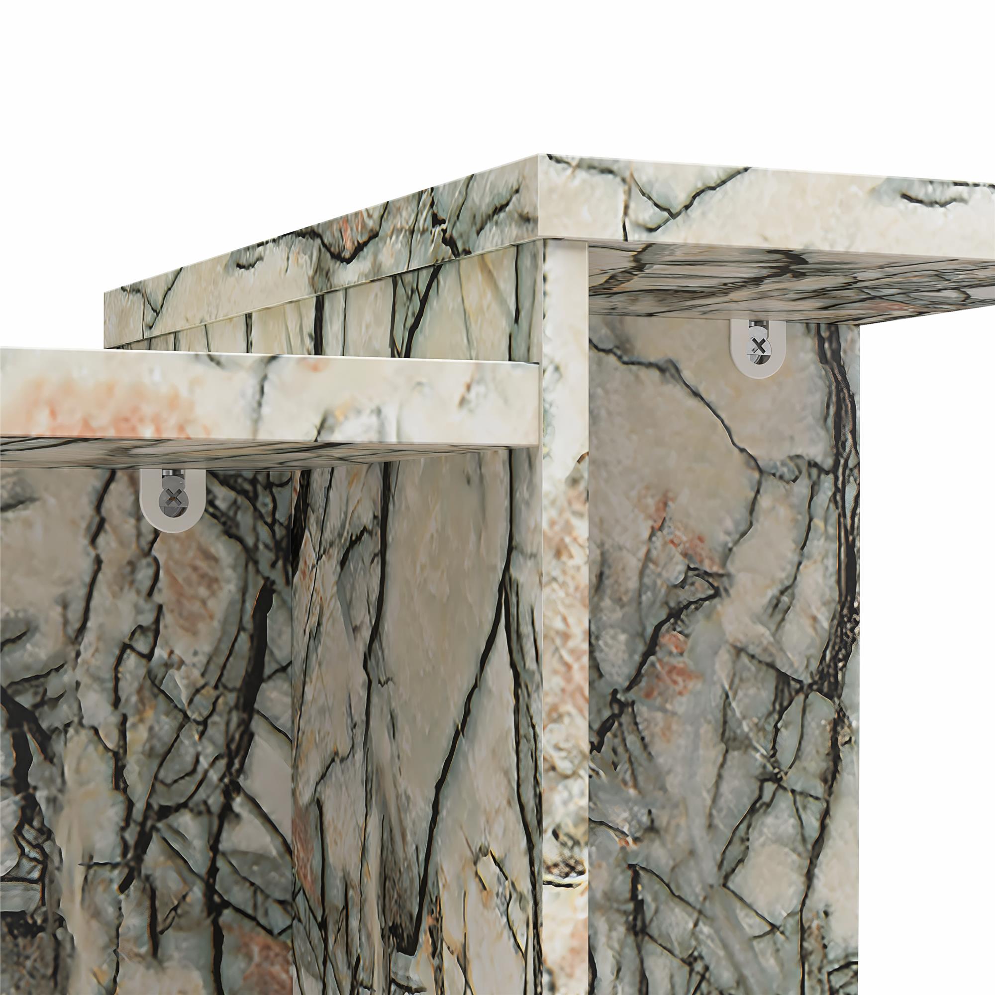 CosmoLiving Brielle Accent Table - Onyx Marble