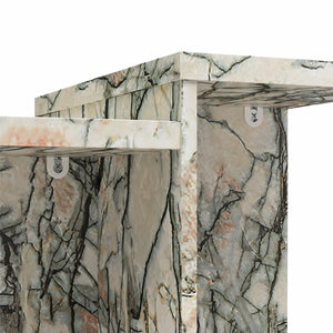 CosmoLiving Brielle Accent Table - Onyx Marble