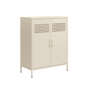 Mr. Kate Annie Short Metal 2 Door Cabinet - Parchment