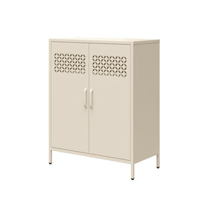 Mr. Kate Annie Short Metal 2 Door Cabinet - Parchment