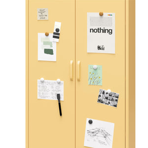 Mr. Kate Annie Tall Metal 2 Door Cabinet - Yellow