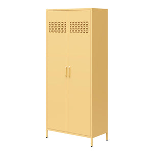 Mr. Kate Annie Tall Metal 2 Door Cabinet - Yellow