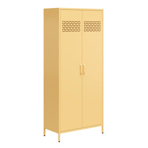 Mr. Kate Annie Tall Metal 2 Door Cabinet - Yellow