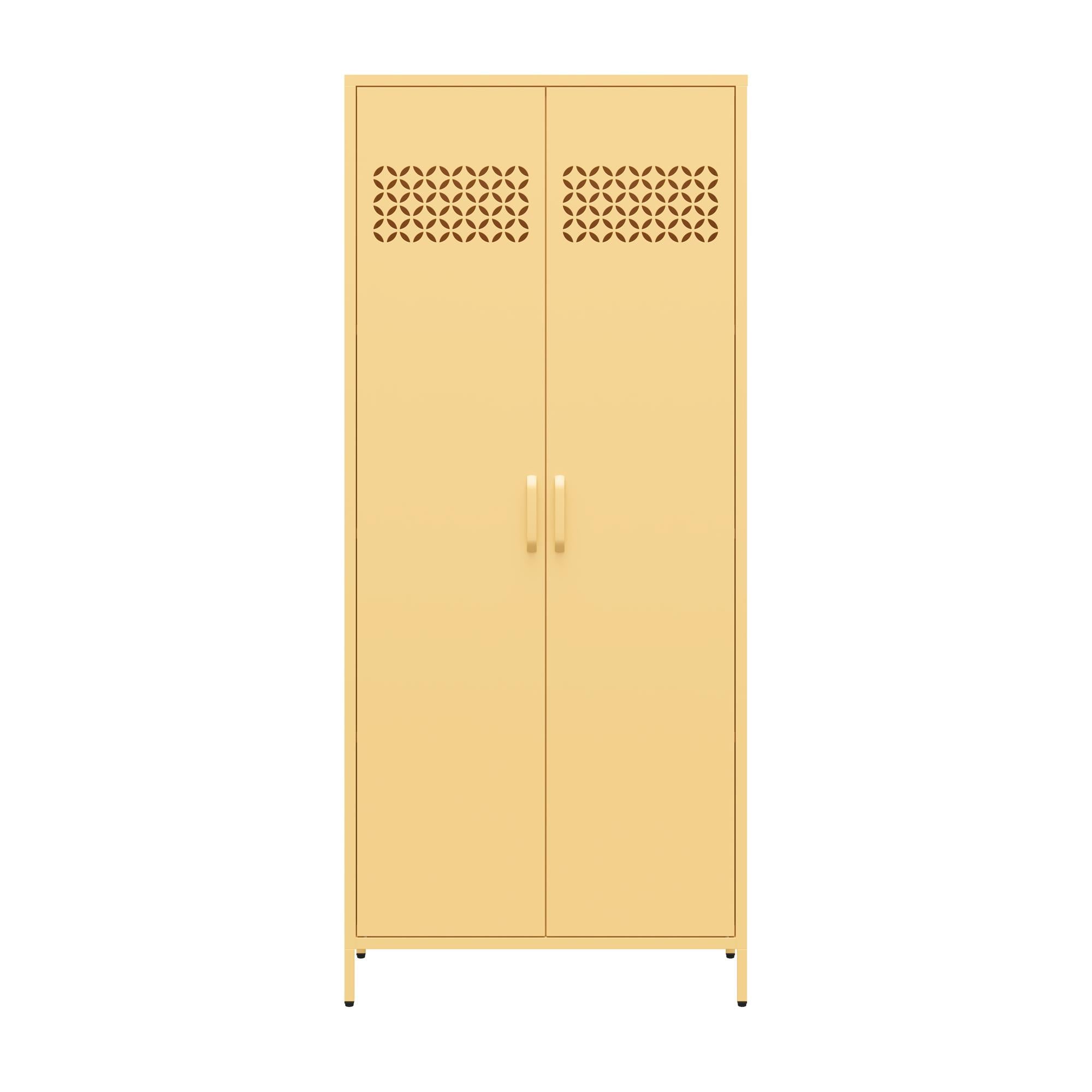 Mr. Kate Annie Tall Metal 2 Door Cabinet - Yellow