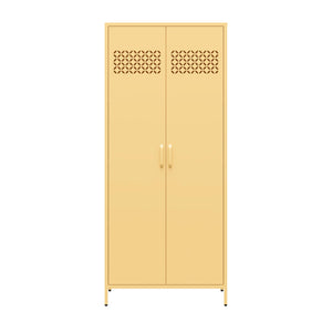Mr. Kate Annie Tall Metal 2 Door Cabinet - Yellow