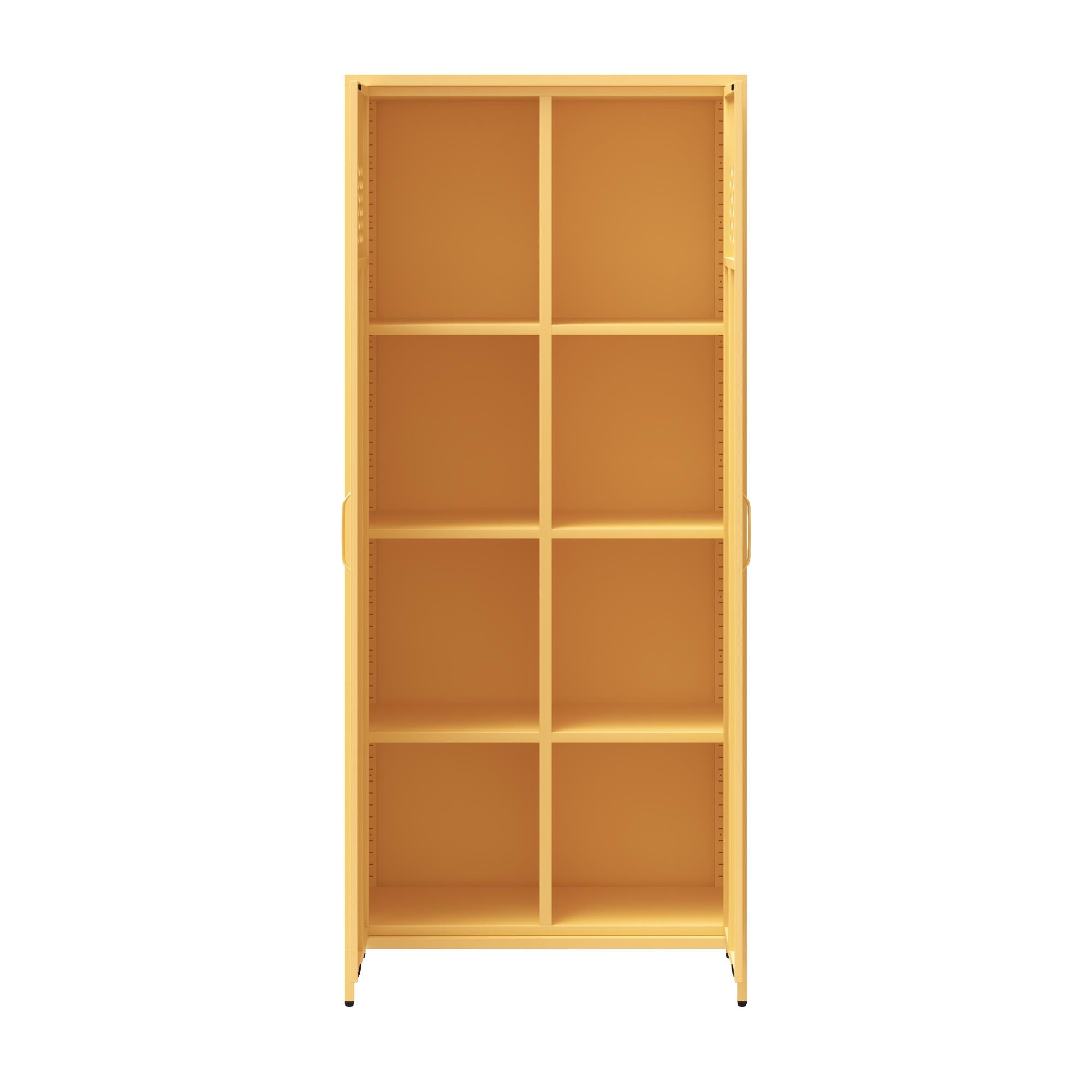 Mr. Kate Annie Tall Metal 2 Door Cabinet - Yellow