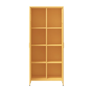 Mr. Kate Annie Tall Metal 2 Door Cabinet - Yellow