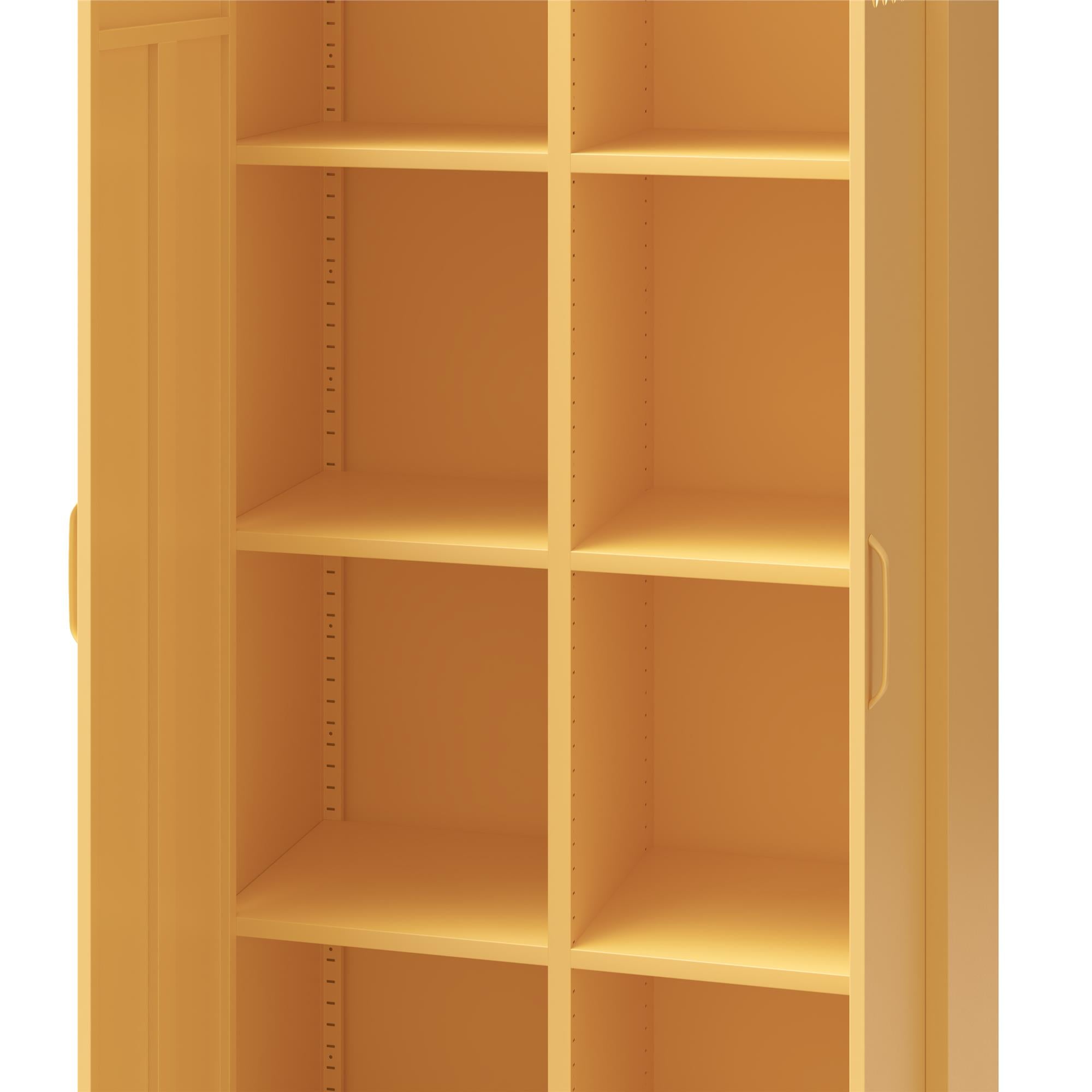 Mr. Kate Annie Tall Metal 2 Door Cabinet - Yellow